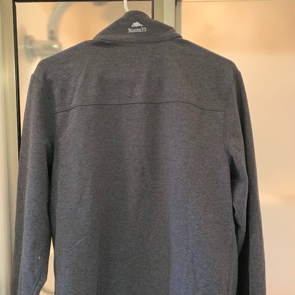 Roots Men's Medium Active Sweatshirt Grey Full Zip - Picture 4 of 5